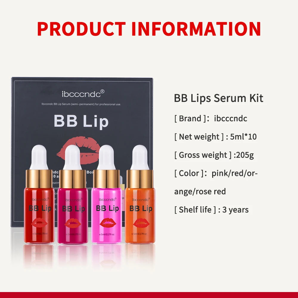 Koreanisches Glow-BB-Lippenampullenserum – semipermanenter getönter Gloss