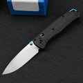 Bugout 535 Outdoor-Klapp-Taschenmesser, Klinge aus Damaszenerstahl, Griff aus Carbonfaser, Jagdmesser, Camping-, Angel- und EDC-Werkzeug