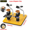Toolour magnetische dritte Hand zum Löten, verstellbarer Abstand, PCB-Klemme und Lötzinnhalter für Lötarbeiten und Elektronikreparaturen