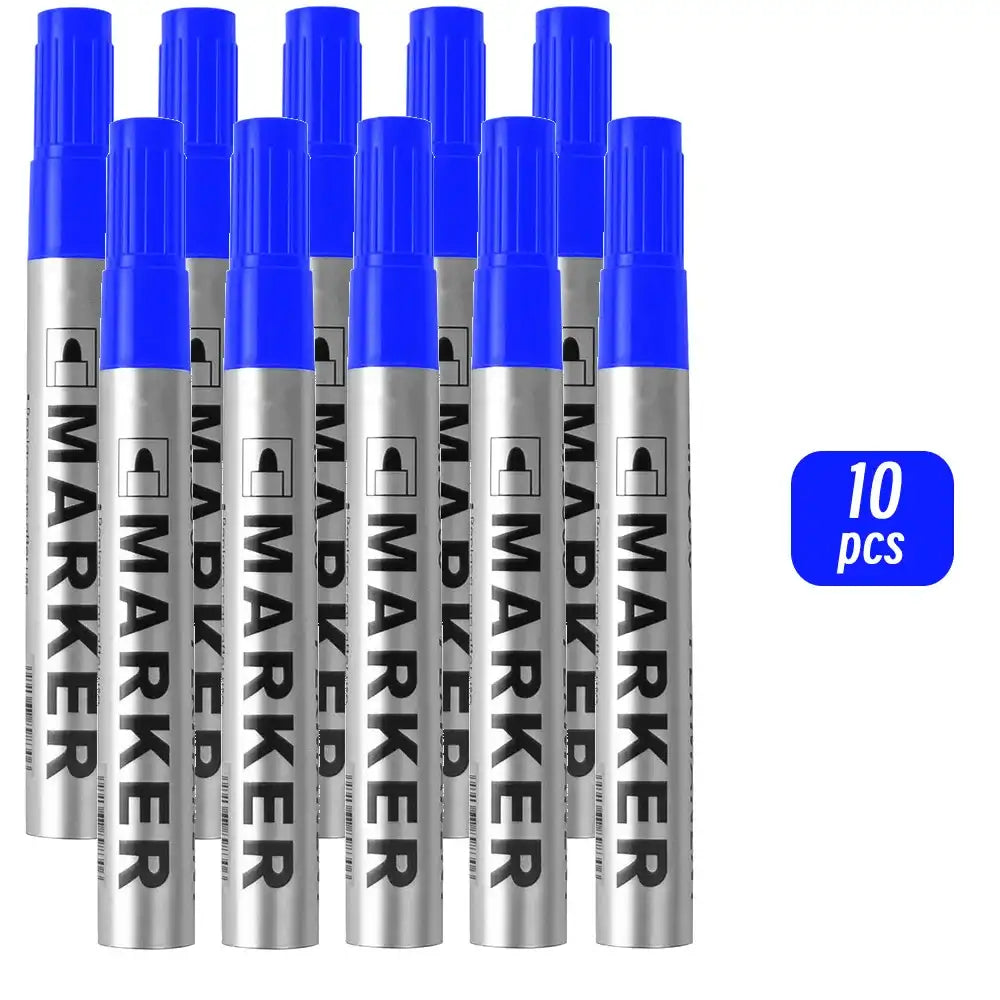 Marqueur Peinture Permanent Stylo Noir Imperméable pour Pneu Marqueurs Gras Séchage Rapide Stylo Signature Fournitures de Papeterie