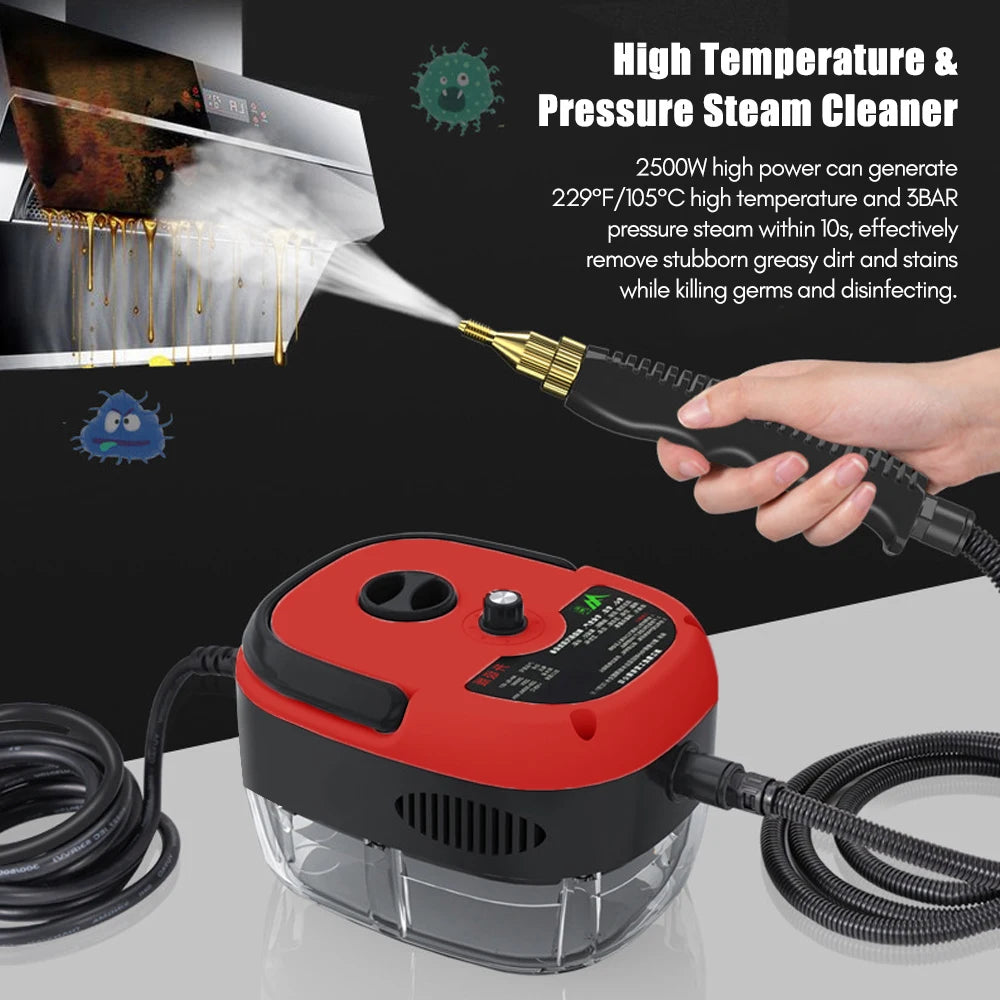 1500W Handheld Steam Cleaner – High Temp, Quick Heat, Portable
