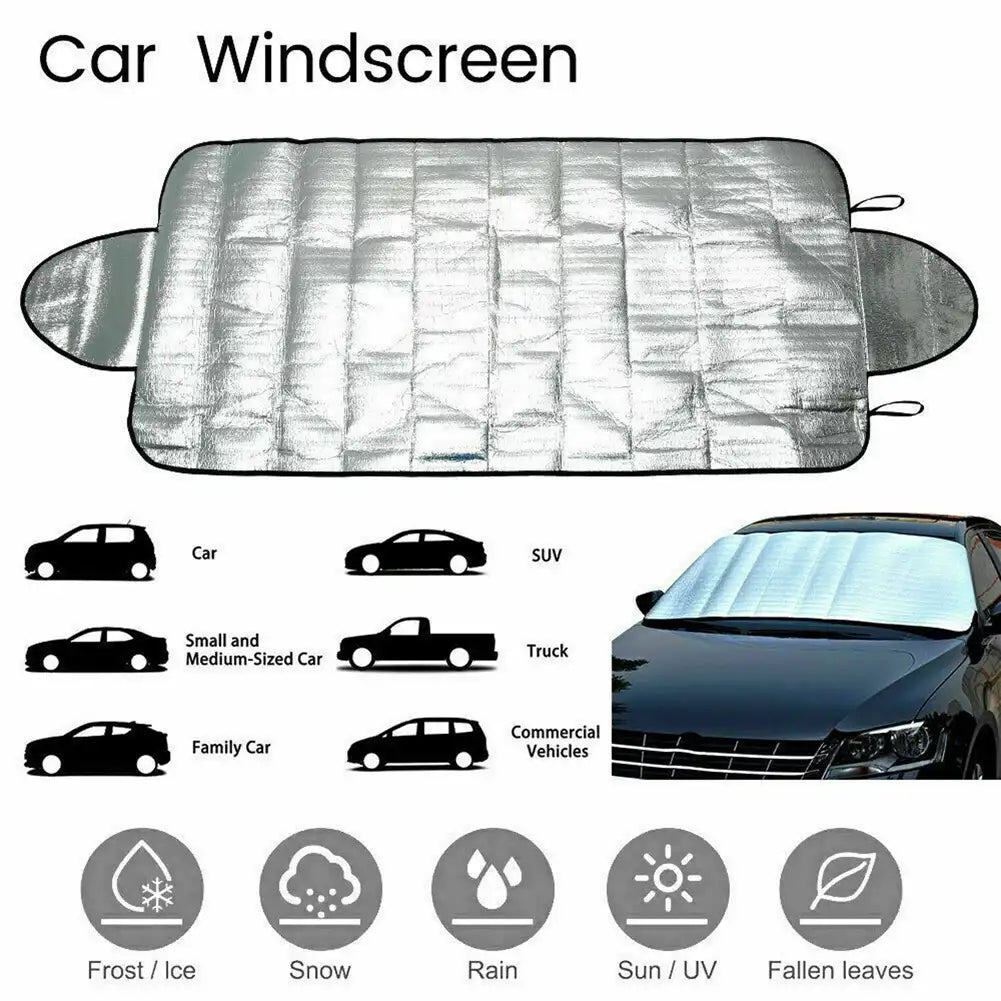 Car Windscreen Windshield Frost Cover Winter Resistant Ice Snow Shield Front Protector Car Shade Cover For Front Windshield