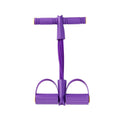 Natural Rubber Pedal Resistance Bands, 6 Tubes with Handles, Yoga Pedal Puller for Full-Body Home Workouts