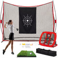Set de red de práctica de golf de 10x7 pies – Entrenamiento en patio y espacios interiores