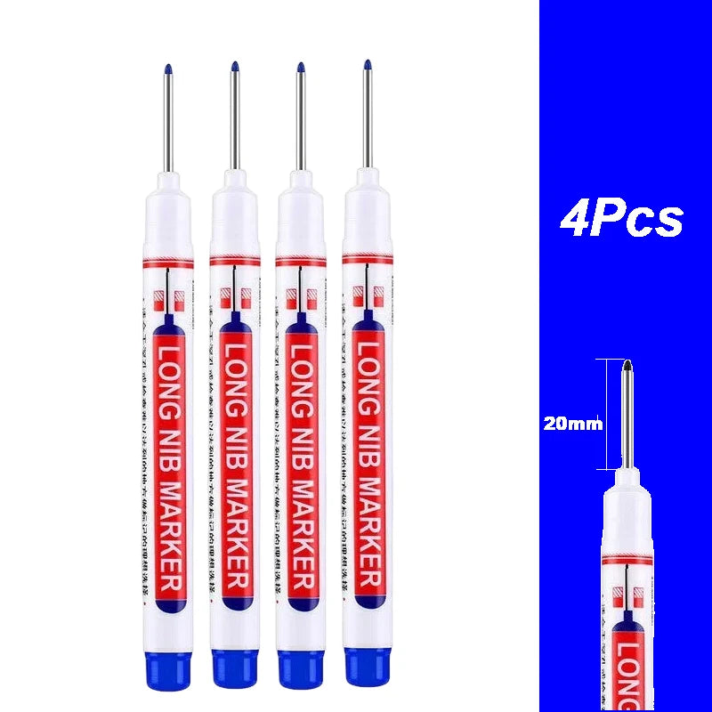 Wasserdichter Stift zum Markieren tiefer Löcher – 2cm lange Spitze, 4-100er-Pack