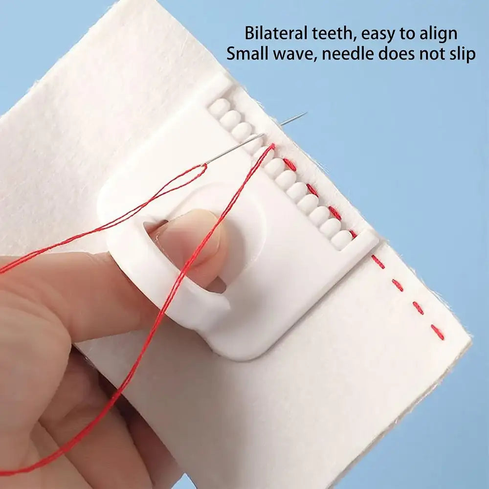 縫い目間隔3mm 均一なステッチ用ソーイングガイドテンプレートキット 2点セット – 布刺繍・レザークラフト用精密ツール