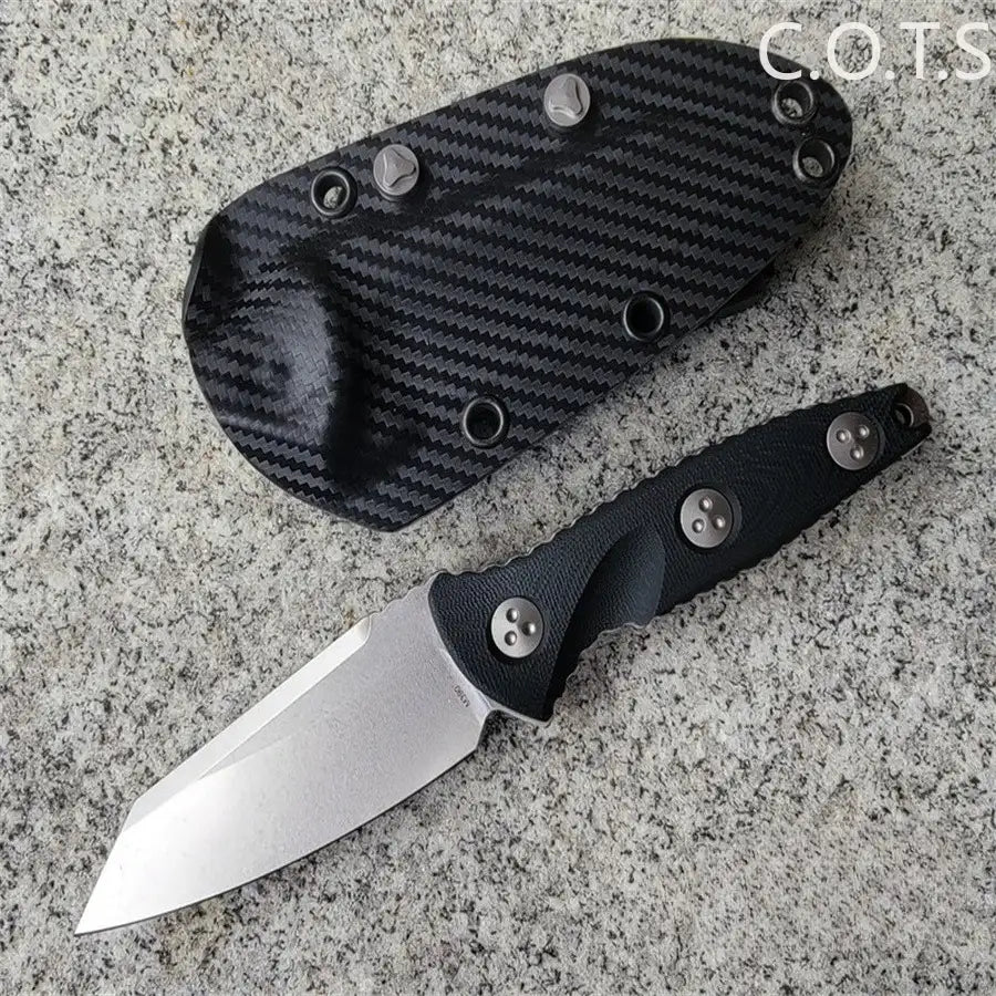 Outdoor Tools 93M-10 Socom Alpha Warcom Fixed Blade Knife 3.72" Stonewashed Wharncliffe Blade with Kydex Sheath Straight Knives