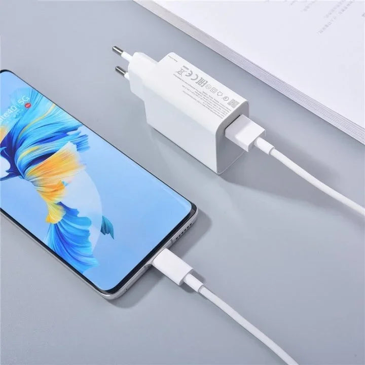 120W Ultra Fast Charger QC 5.0 67W 55W 33W EU Plug 6A Type C Cable Rapid Charging Adapter For iPhone Huawei Sumsang NEW