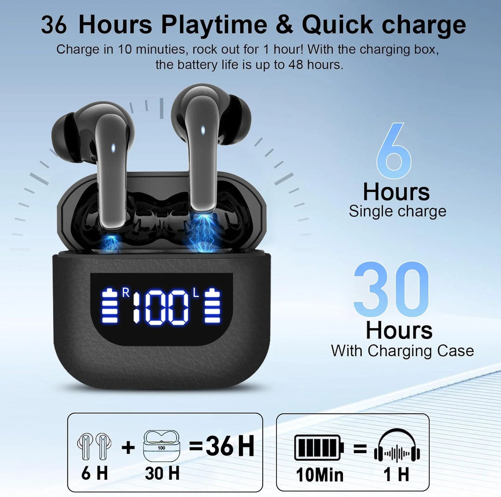 K07 Wireless Earphones Bluetooth Active Noice Cancellation Wireless Green Sir Loin
