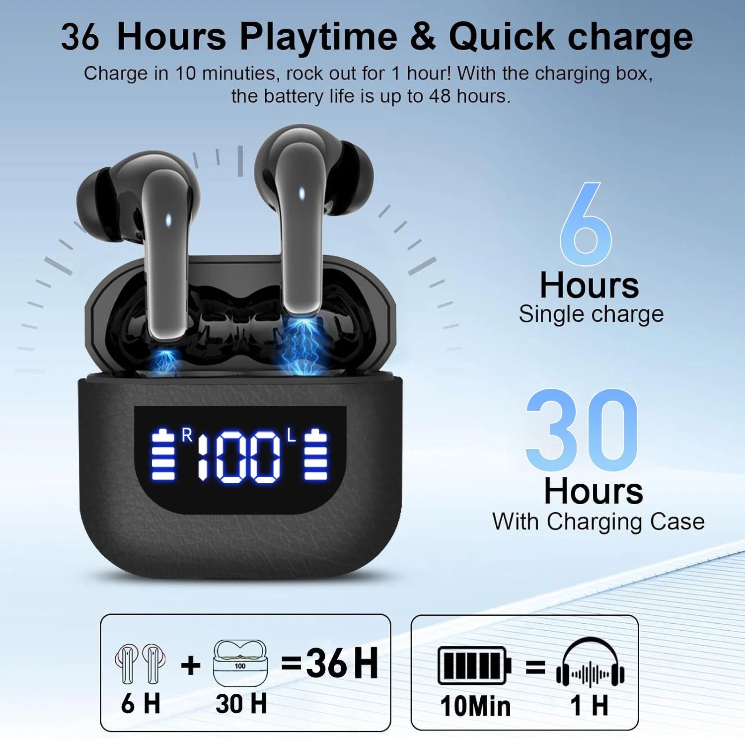 K07 Wireless Earphones Bluetooth Active Noice Cancellation Wireless Green Sir Loin