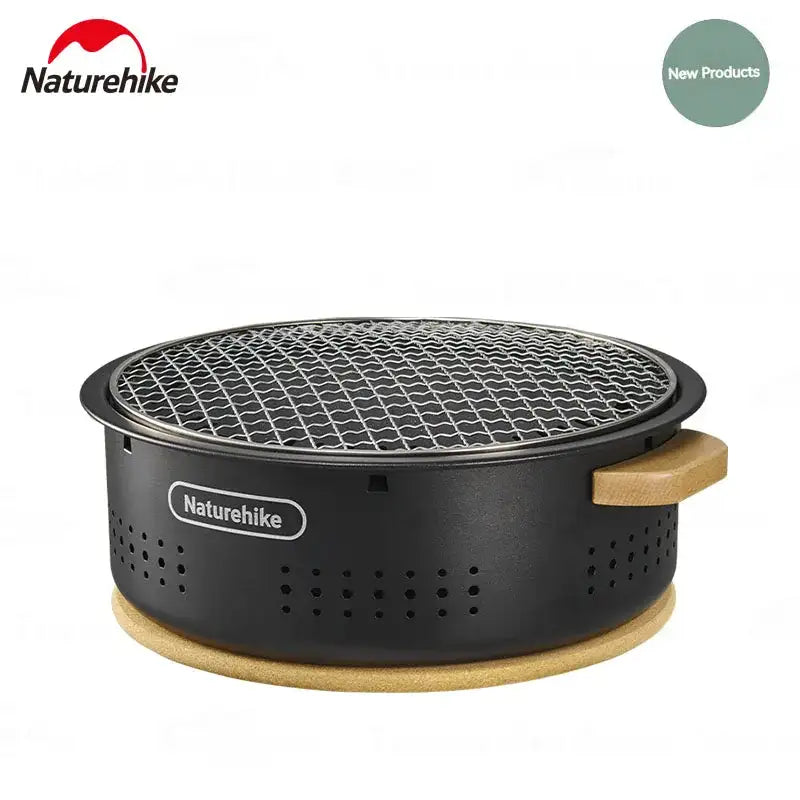 Parrilla de mesa para exteriores Naturehike, olla de carbón resistente a altas temperaturas, equipo de camping de almacenamiento dividido, estufa de barbacoa para picnic