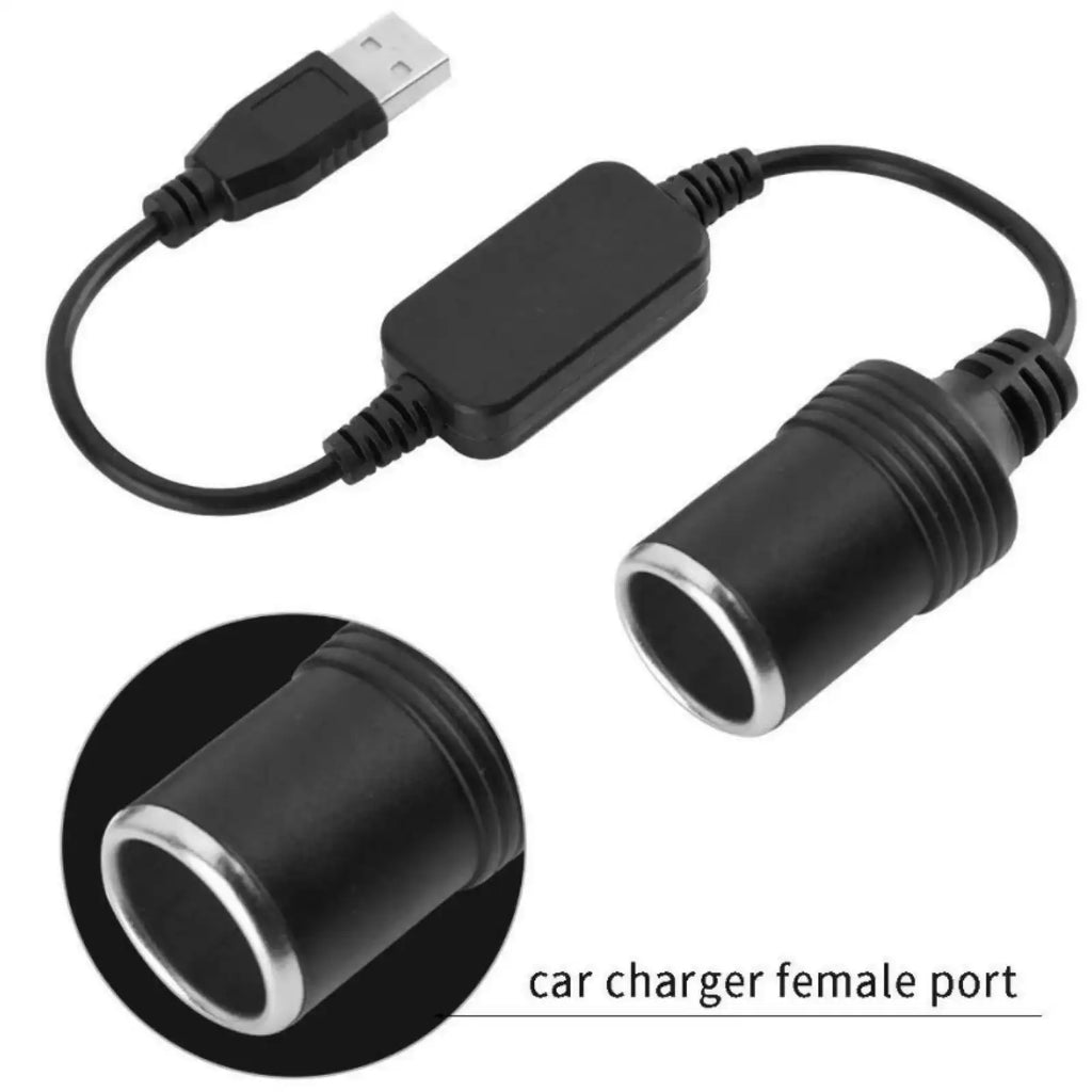 34.5 cm USB-12-V-Autospannungswandler-Steckdose, Netzadapter-Ladekabel, Leitung I