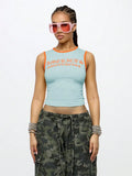 Camiseta corta America’s Sweetheart – Estilo universitario retro Y2K