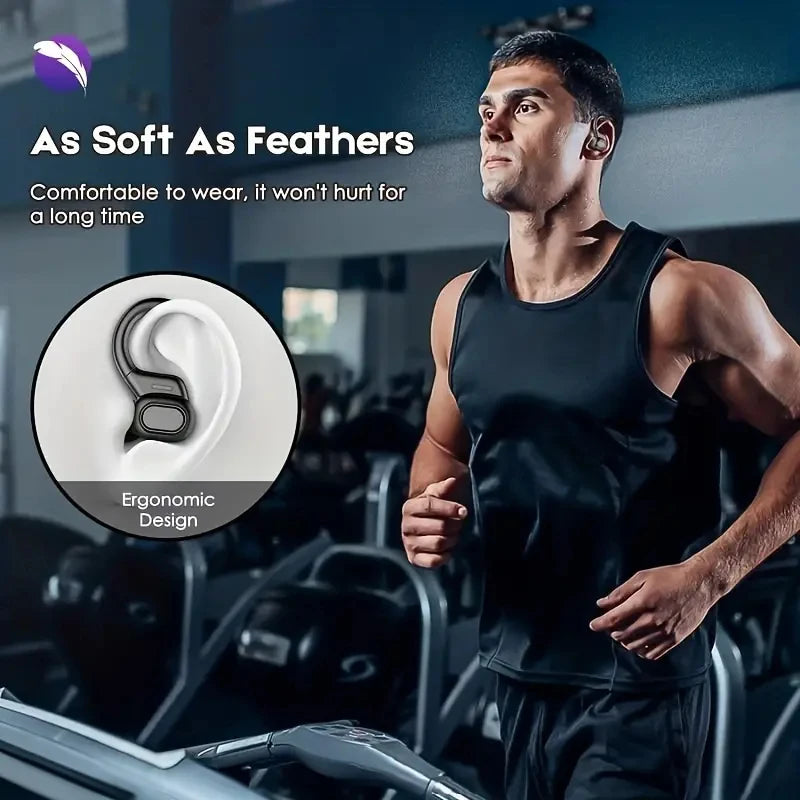 Auriculares deportivos Bluetooth SHUKE – HiFi 9D, gancho para la oreja, resistentes al agua