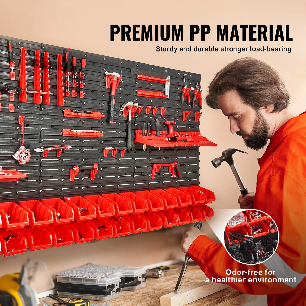 SucceBuy Wandmontage-Teilemagazin – Garagenorganizer mit 30 oder 48 Fächern