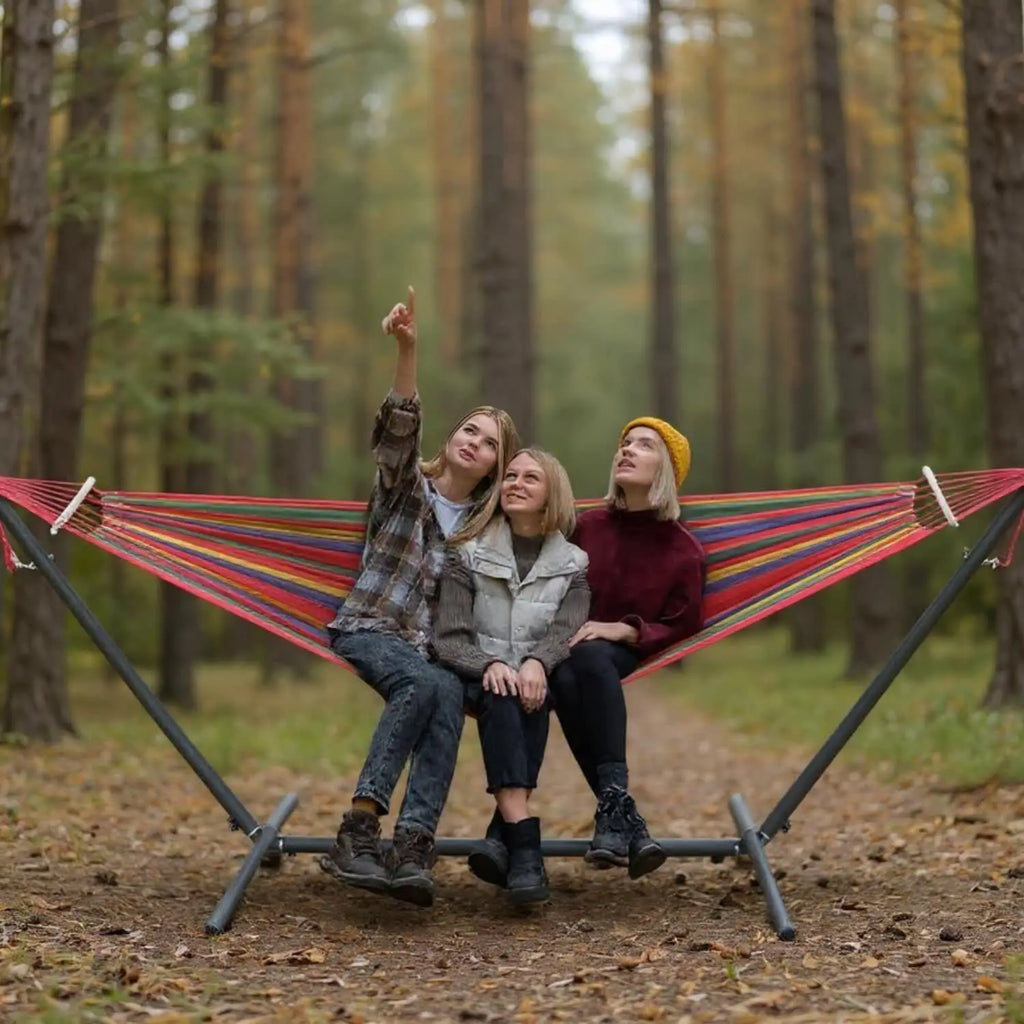 Gyroor Adjustable Stand Hammock – 600lb Capacity with Storage Bag