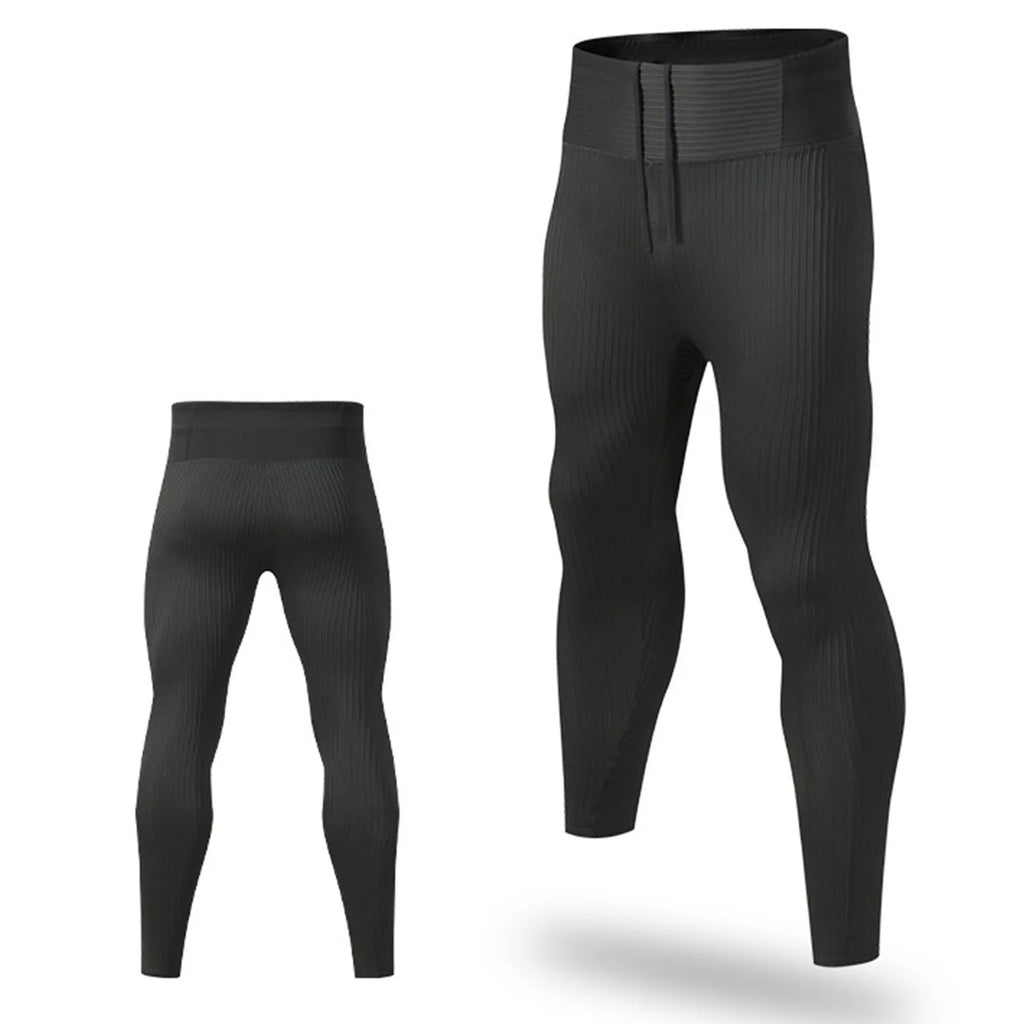 Leggings de compresión para hombre, pantalones deportivos para gimnasio, running y fitness con bolsillos, pantalones con cintura elástica para hombre