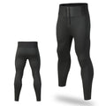 Leggings de compresión para hombre, pantalones deportivos para gimnasio, running y fitness con bolsillos, pantalones con cintura elástica para hombre