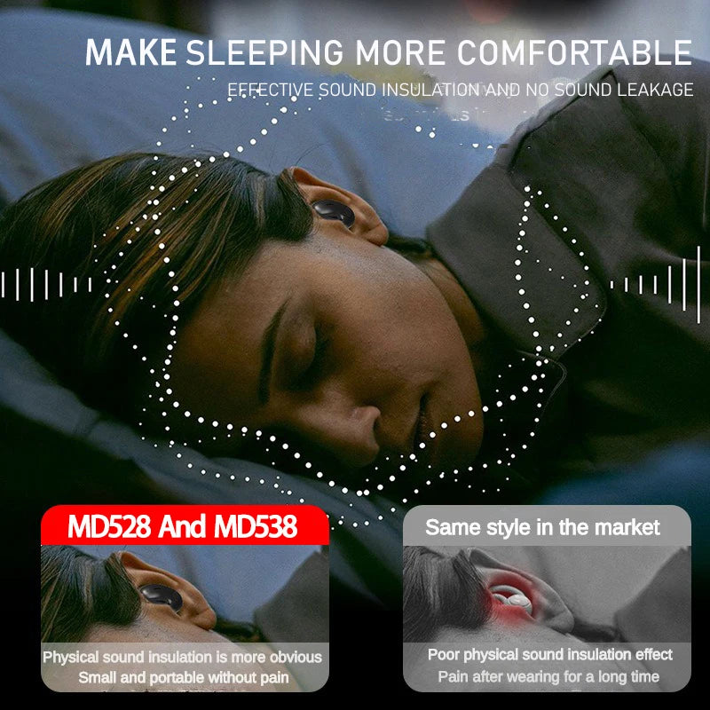 Ultra-Thin Sleep Bluetooth Headphones – Invisible In-Ear, BT5.3