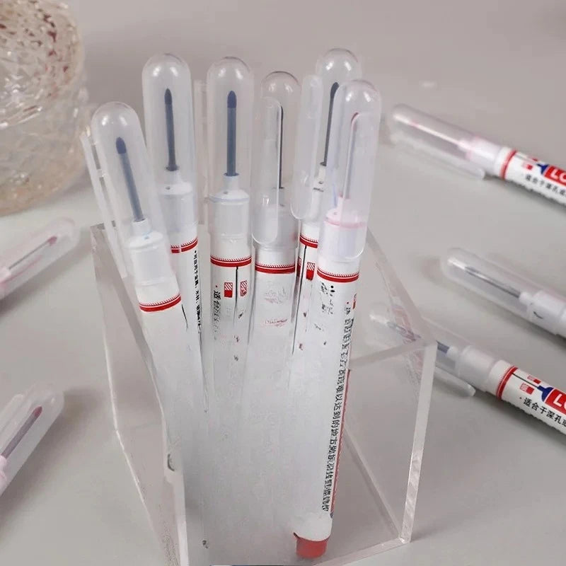 Wasserdichter Stift zum Markieren tiefer Löcher – 2cm lange Spitze, 4-100er-Pack