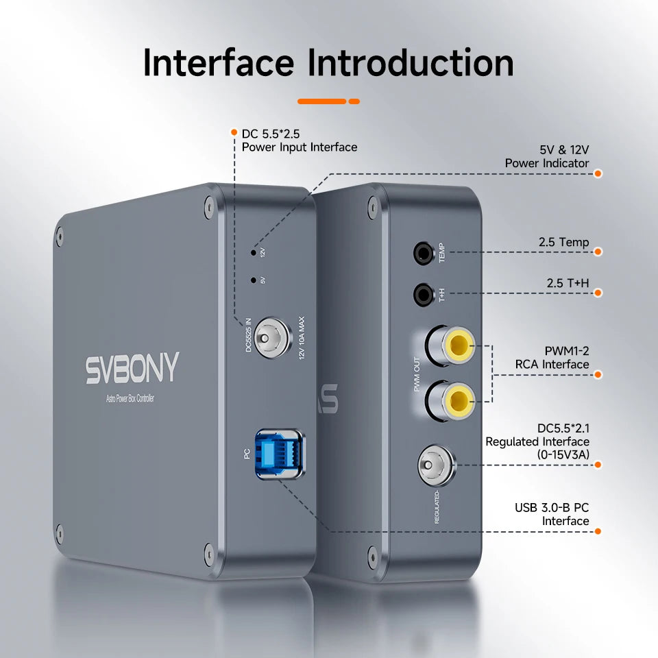 Svbony SV241 Pro Astro-Stromcontroller – USB3.0, ASCOM