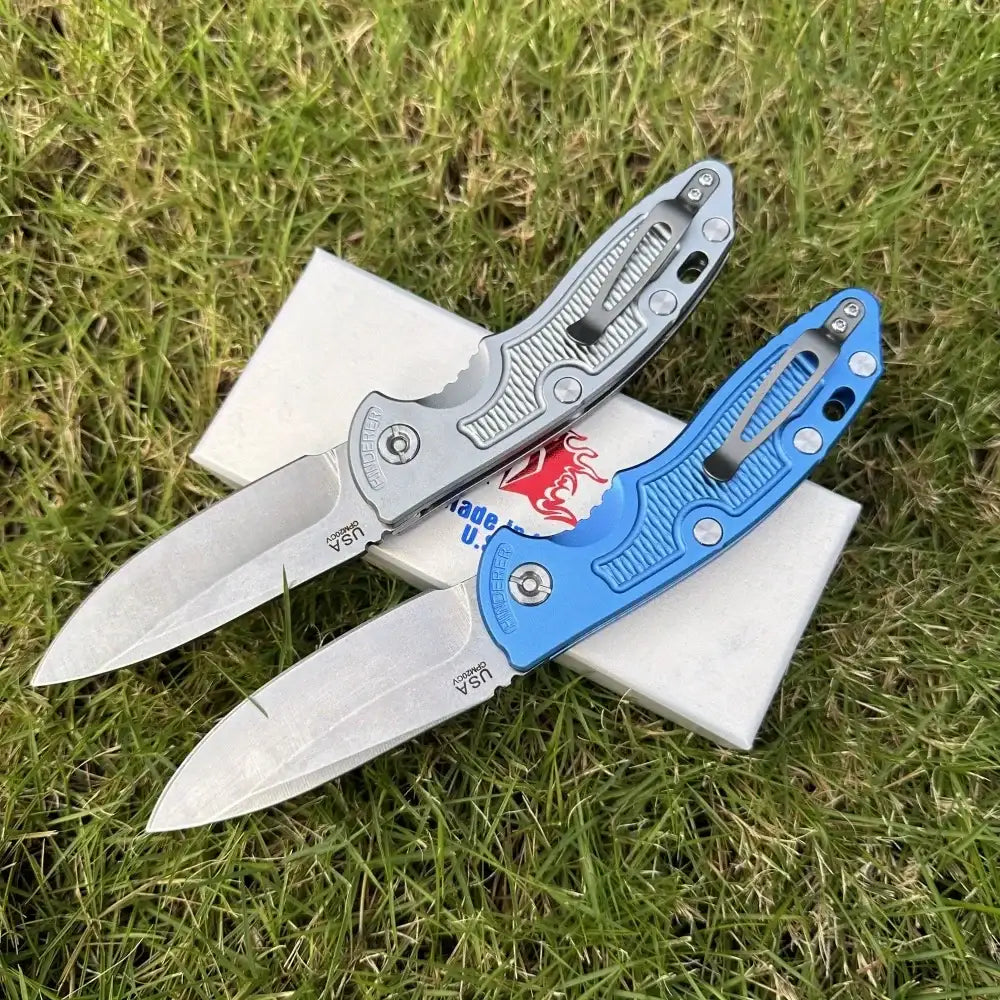 Hinderer XM18 multifunktionales Klapp-Taschenmesser, D2-Stahlklinge, T6-Aluminiumgriff, Outdoor-Camping- und Schneidemesser, Rettungswerkzeug