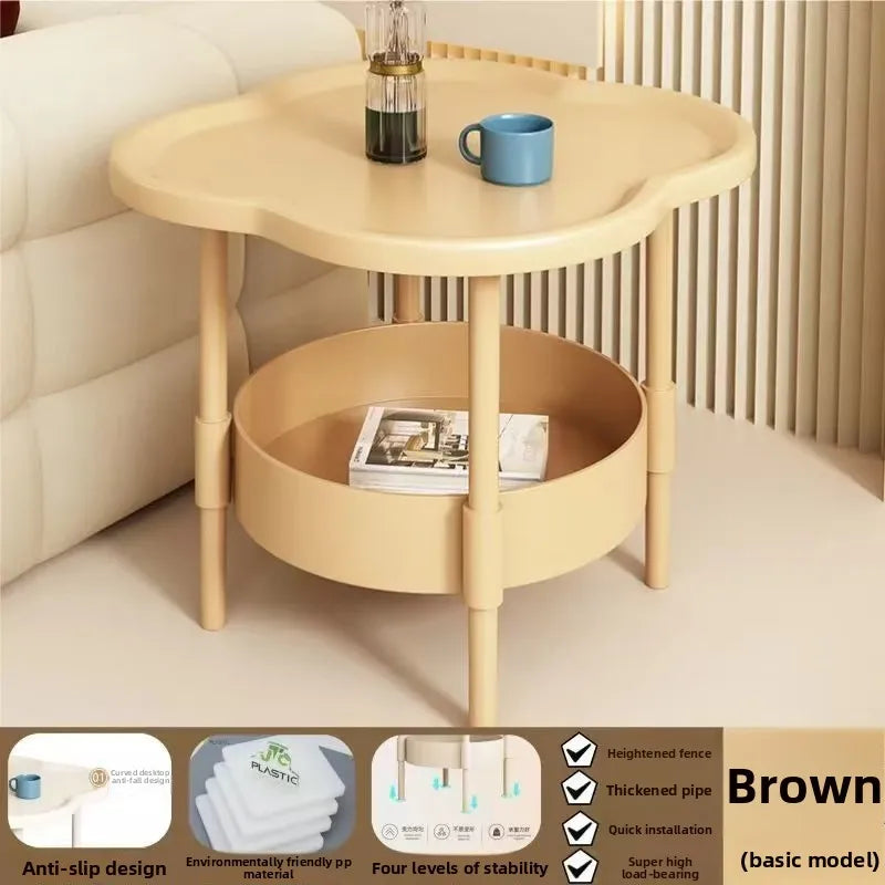 Bedroom Bedside Table, Small Coffee Table, Modern, Simple and Durable Small Coffee Table