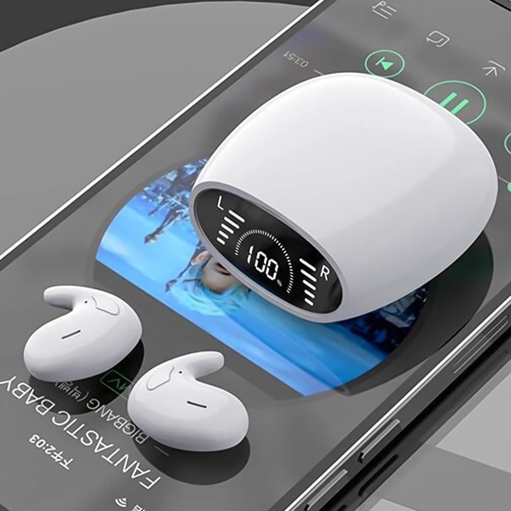 Ultra-Thin Sleep Bluetooth Headphones – Invisible In-Ear, BT5.3