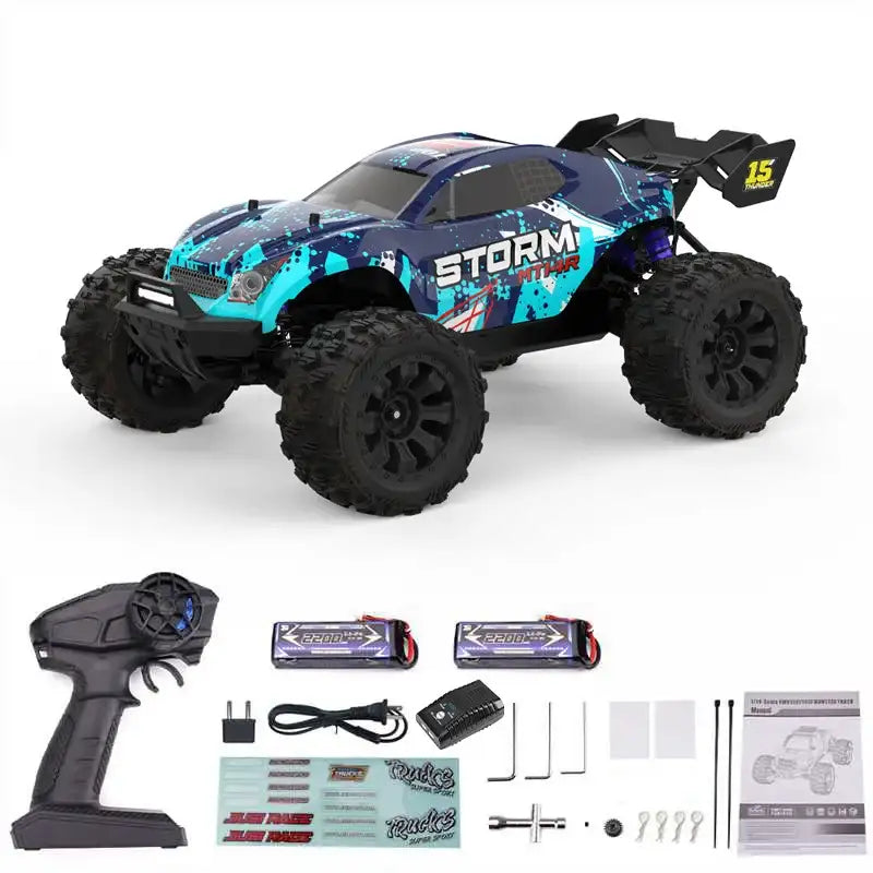 MT14R 1/14-RC-Auto JIUSI, bürstenlos, 80 km/h, 2,4G-Fernsteuerungsauto, schnelles Offroad-Rennfahrzeug, 23-26 Minuten Betriebszeit, RC-Spielzeug