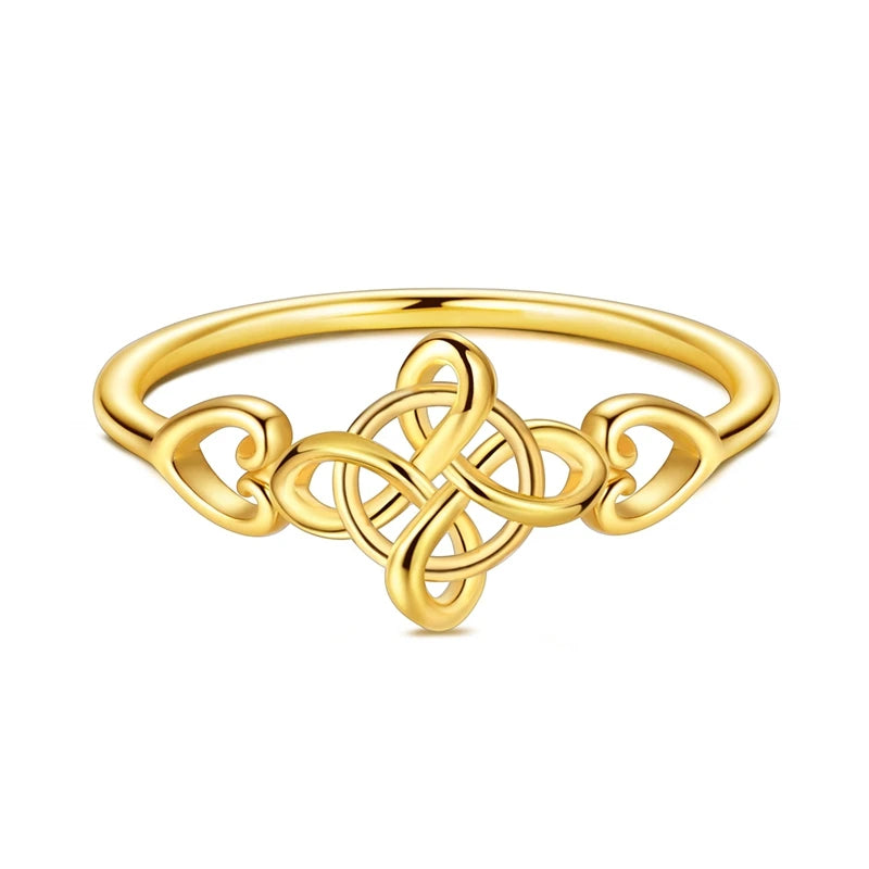 Original 925 Sterling Silver Sparkling Golden Star Firefly Moon Ring For Women Girls Jewelry Birthday Anniversary Gifts