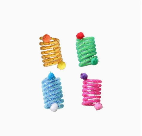 Elastic Spring Wool Ball Interactive Bite-Resistant Cat Toy