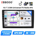 ESSGOO 7"/9"/10" 2-DIN-Autoradio mit Android 14, 4+64G, CarPlay, Android Auto, GPS-SAT-Navigation, Bluetooth, FM-RDS-Radio, WLAN und Touchscreen