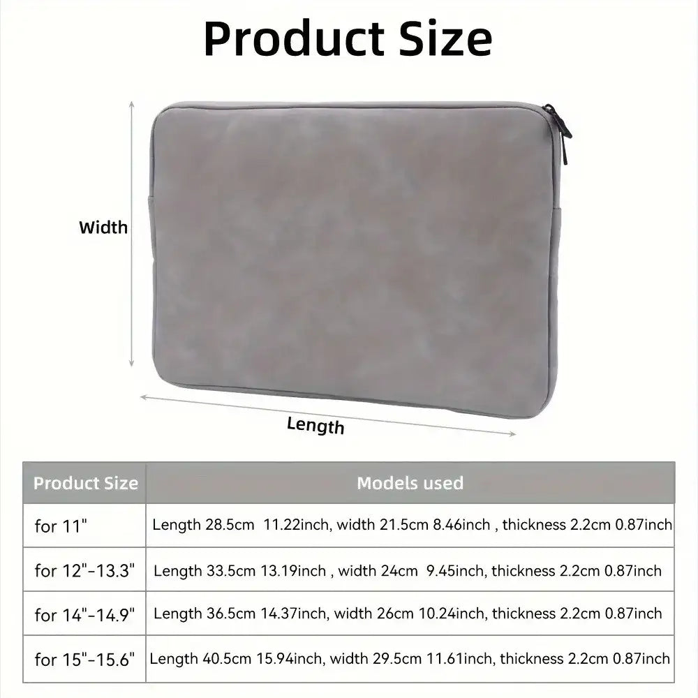 11 13 14 15  PU Leather Protective Tablet Bag Computer Pouch Case Storage Bags Slim Laptop Sleeve for Macbook Perfect
