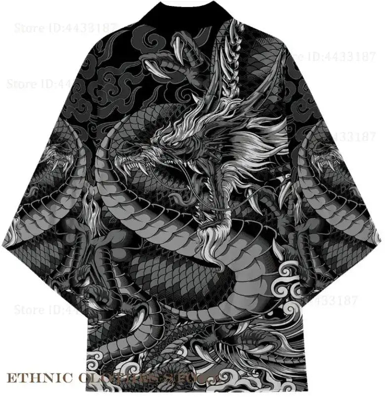 Cárdigan tipo kimono oversize – Cosplay tradicional de samurái para hombre por BellemApple