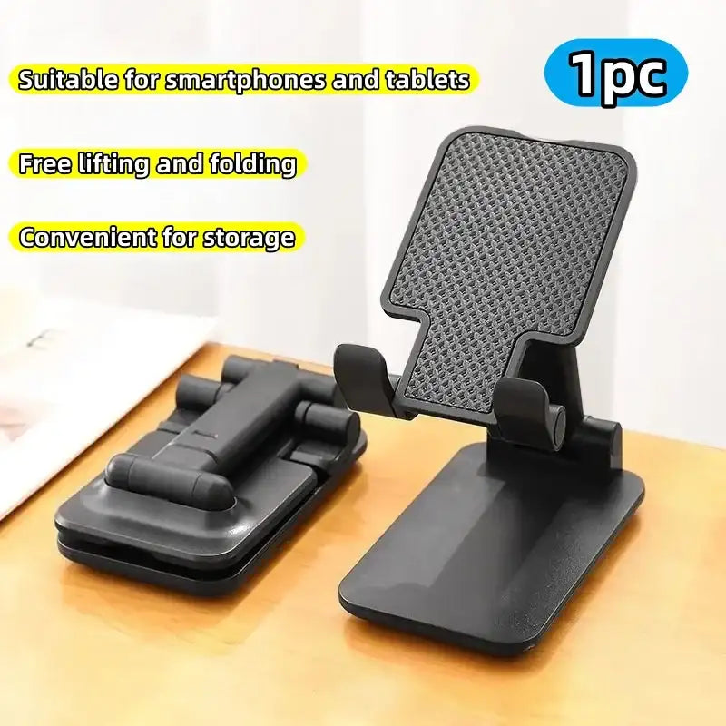 Folding Adjustable Phone and Tablet Holder, Portable Desktop Stand