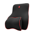Memory Foam Car Seat Neck & Lumbar Pillow Set