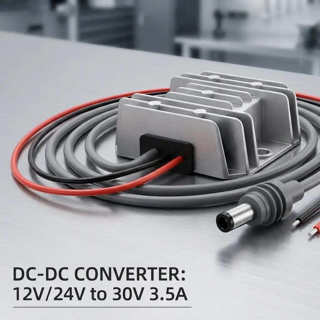 Module élévateur DC-DC 12V vers 30V 3.5A 105W avec cordon d'alimentation DC pour Starlink Mini, cordon d'alimentation élévateur