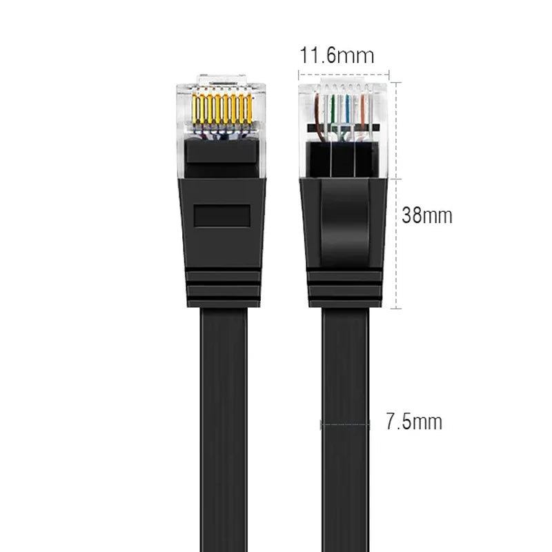 Ethernet-Netzwerkkabel RJ45 Cat7, Outdoor-Patchkabel, wasserdichtes LAN-Kabel für PC und Laptop