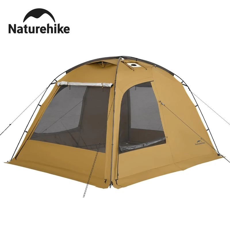 Tienda de campaña Naturehike Dune 7.6 para 4 estaciones, para 2-4 personas, impermeable, resistente al viento, 1 habitación y 1 vestíbulo, tienda familiar grande para viajes al aire libre