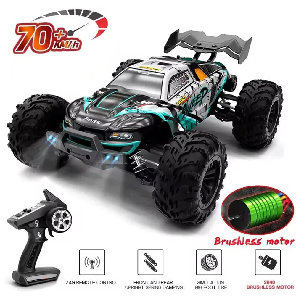 Coche RC 4WD SCY 1:16 – Alta velocidad de 70 km/h con luces LED