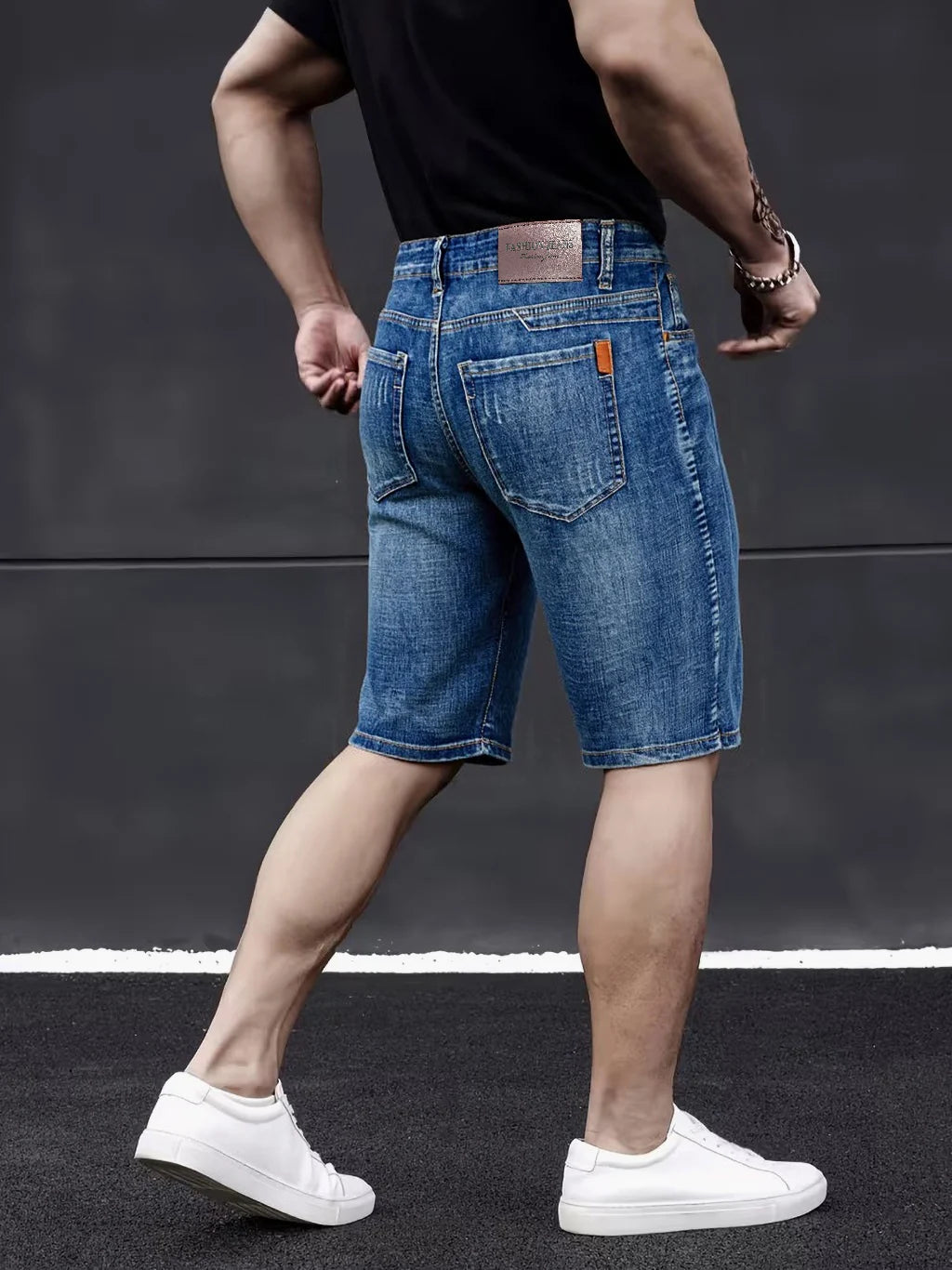 Shorts en jean moulants pour hommes, style classique 2026, nouvelle mode décontractée d'été, pantalon court fin et extensible, taille 40
