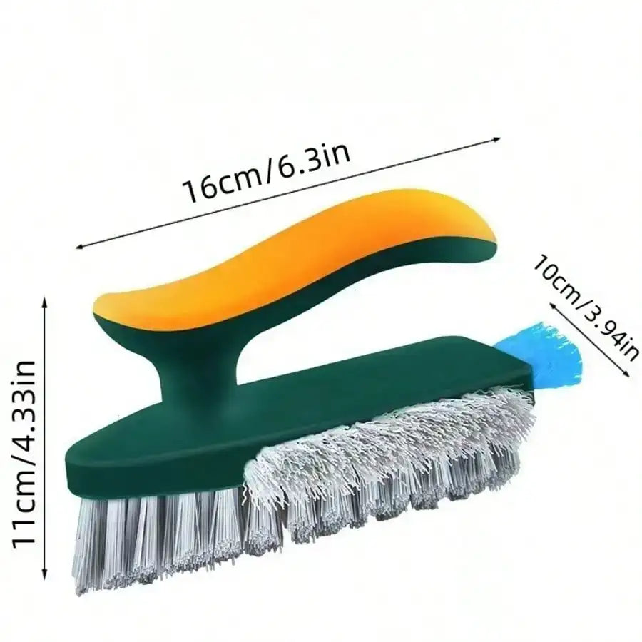 4-In-1 Grout And Corner Scrubber Brush With Scraper Tool, For Cleaning Tile, Grout, Kitchen, Bathroom, Sink, Floor, Shower, Bathtub