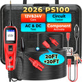 Testeur de circuit automobile Autel Power Scan PS100, kit de sonde de circuit de puissance automobile universel 12V 24V avec câble de 12 m, test AC/DC/continuité/sonde/signal, outil de système électrique d'activation de composants