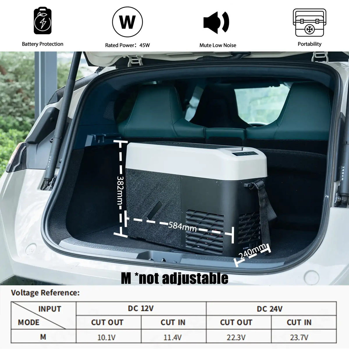 Alpicool KCF15 15L Glacière à compresseur Portable pour Voiture, Camion, Réfrigérateur de camping compact 12/24V DC pour Voyage, Aliments et Boissons