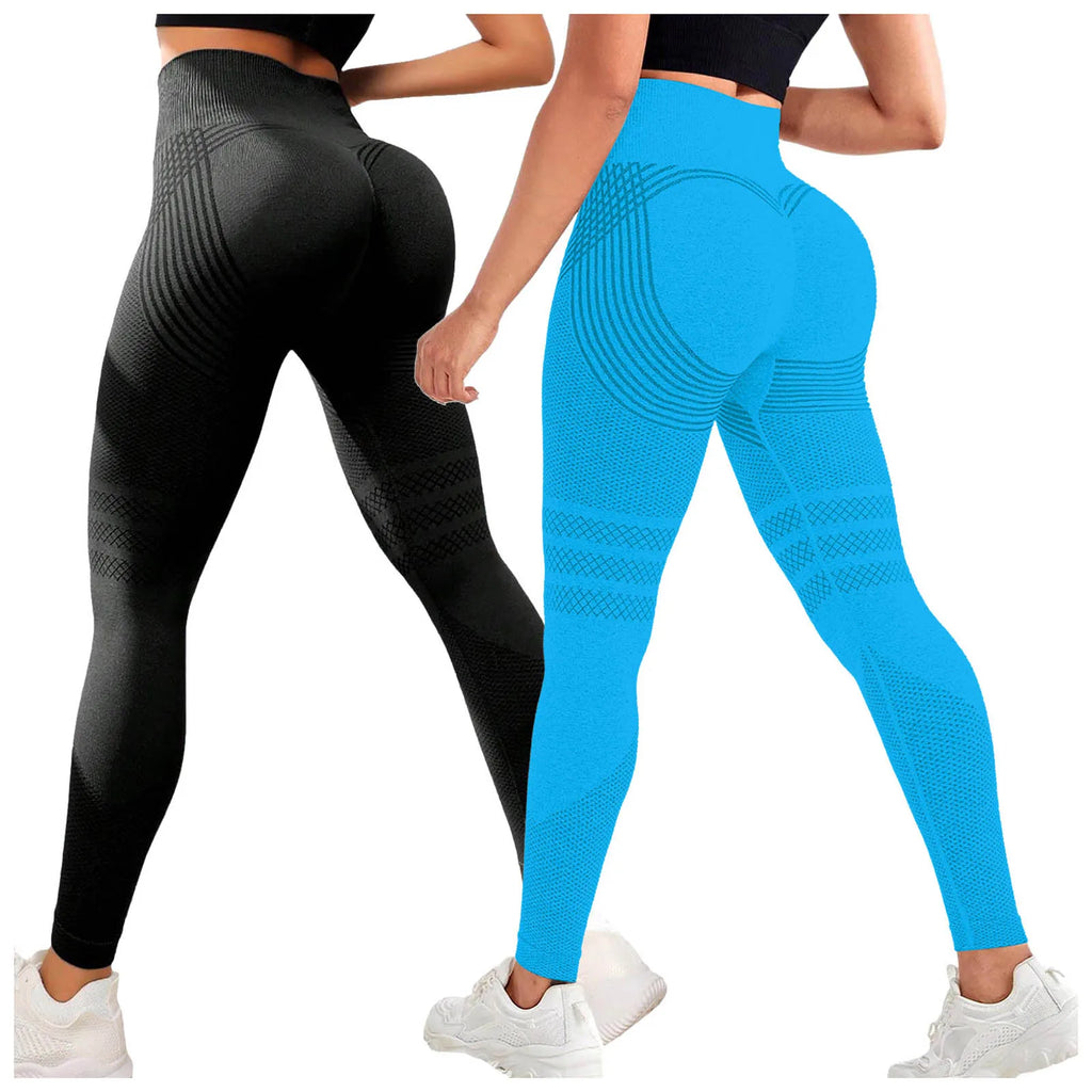 Leggings de compresión 3D, ajustados, anticelulíticos, moldeadores, de cintura alta, sin costuras, con efecto push-up, opacos, para gimnasio y deporte
