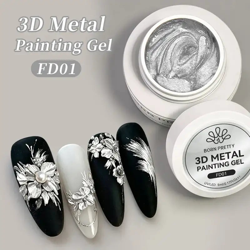 Gel para uñas BORN PRETTY 3D Metal Painting – 5 ml