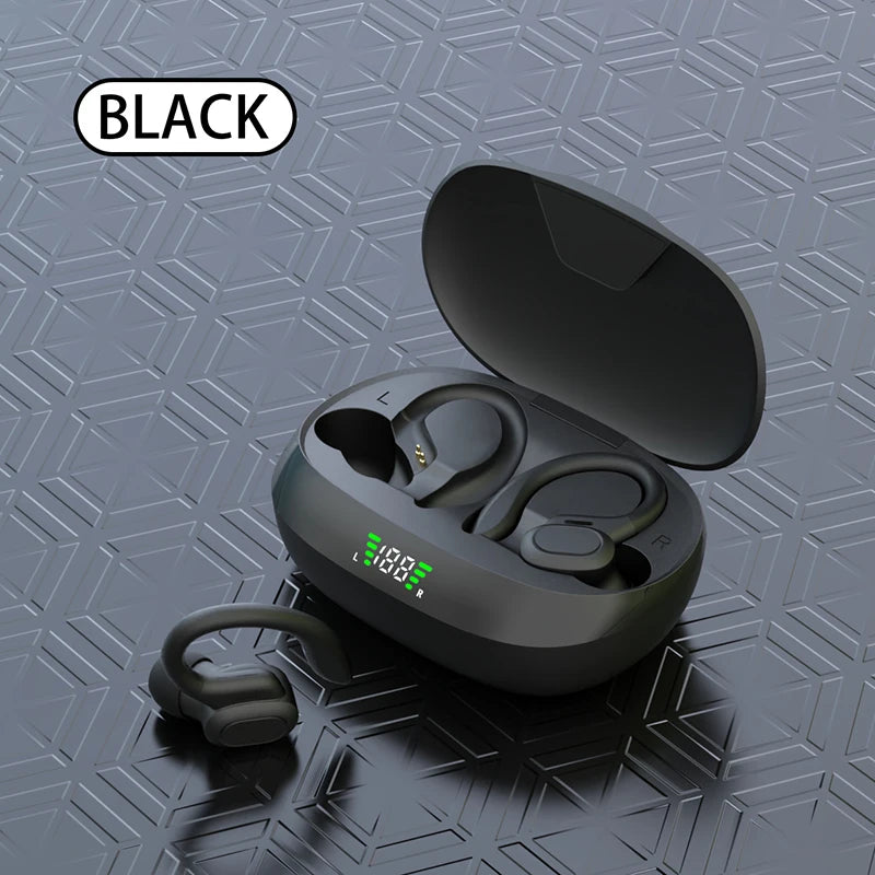 Auriculares deportivos Bluetooth SHUKE – HiFi 9D, gancho para la oreja, resistentes al agua