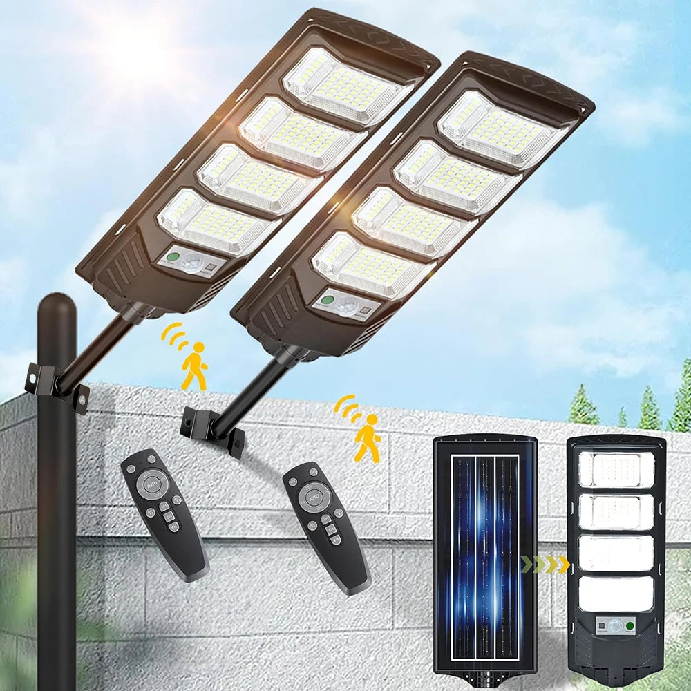 80000LM Solar Led Light Super Bright 192LED Solar Street Light Outdoor Sunlight Motion Sensor Garden Lamp Waterproof Wall Lights