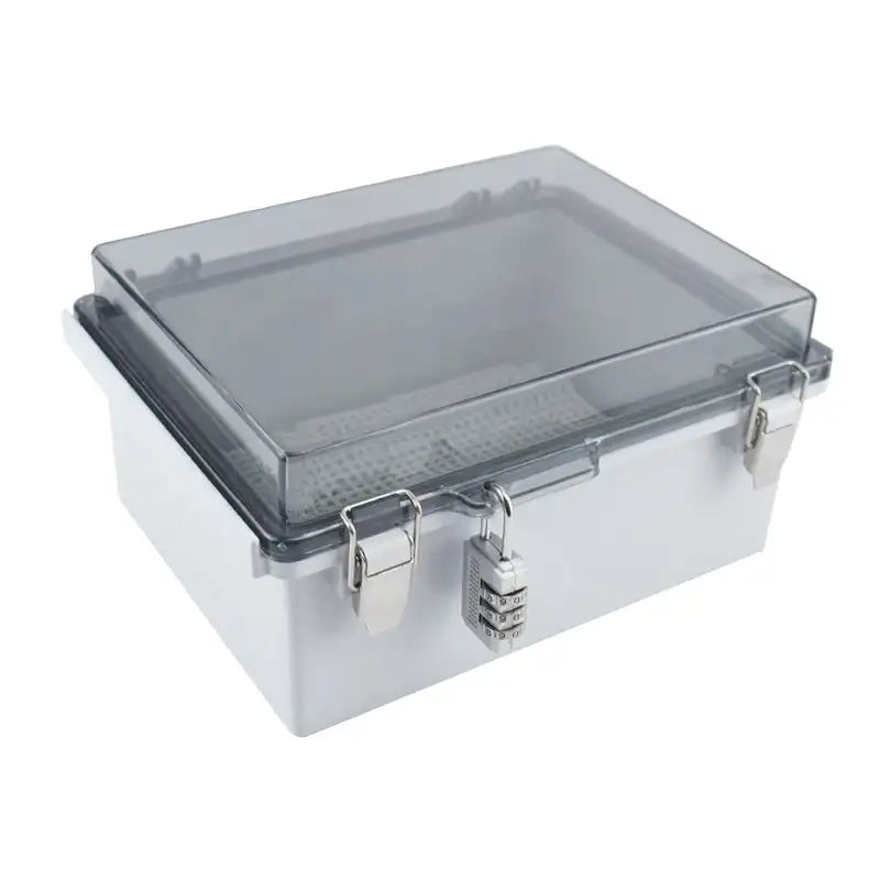 IP67 Waterproof Transparent Cover Enclosure Juction Box ABS Plastic Outdoor Power Distribution Box Electronic Instrument Case
