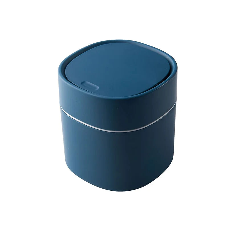 Cute Desktop Waste Bin Household Table  Sundries Plastic Office Supplies Trash Can Mini Sitting Room Toilet Dustbin Barrel Box